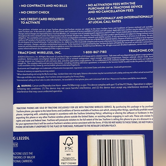 TRACKFONE LG. 32GB - Picture 2 of 8